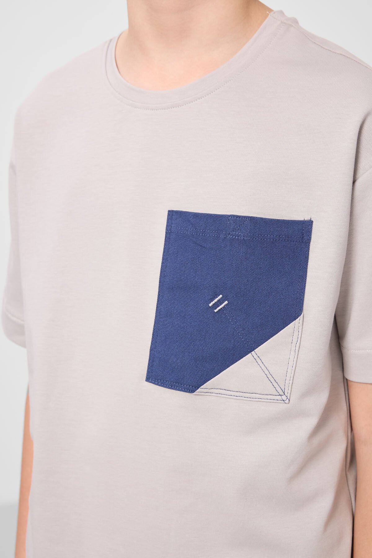 Taş-Parlament Pamuklu Oversize Fit Dokuma Hafif Esnek Chino Erkek Çocuk Şort Takım - 11278