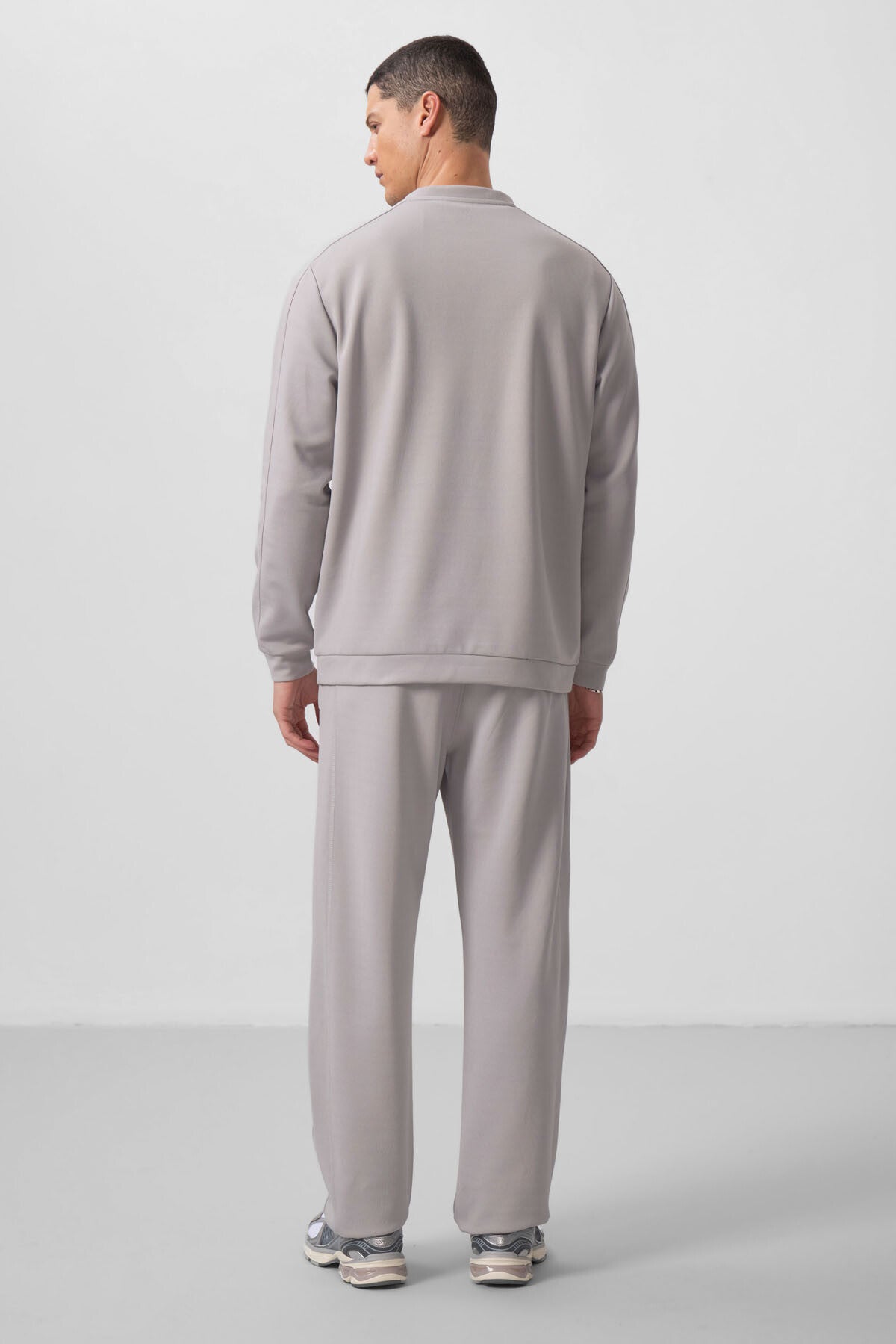 Taş Yüzeyi Dokulu Oversize Erkek Eşofman Takım - 85275