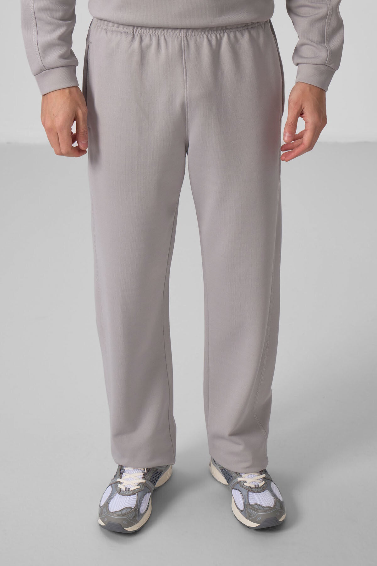 Taş Yüzeyi Dokulu Oversize Erkek Eşofman Takım - 85275