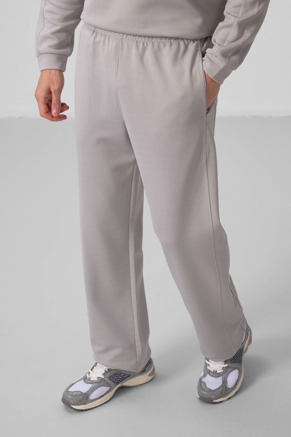 Taş Yüzeyi Dokulu Oversize Erkek Eşofman Takım - 85275