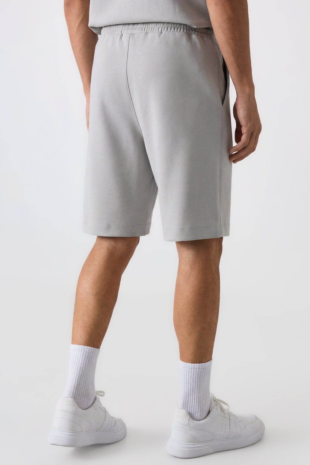 Taş Oversize Fit Basic Erkek Şort Takım - 85292