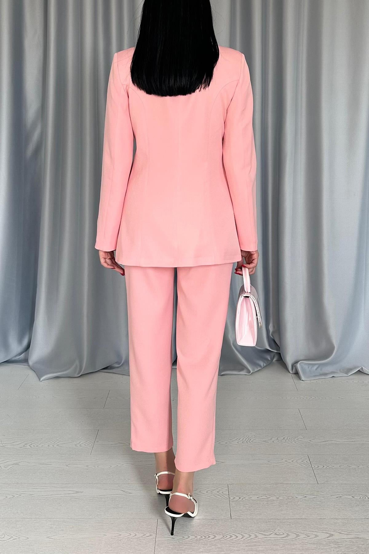 Toptan Pudra Ceket Takım