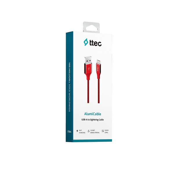 ttec AlumiCable USB-A - Lightning Şarj Kablosu
