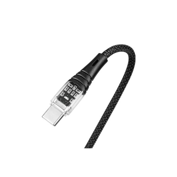 ttec ExtremeCable Ekstra Dayanıklı Transparan USB-C –USB-C 60W PD/QC 120cm Hızlı Şarj/Data Kablosu