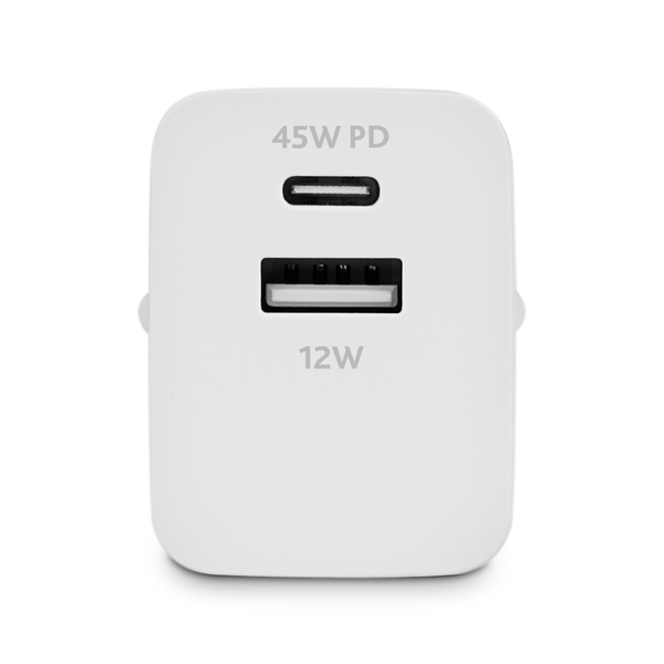 ttec SmartCharger Duo PD 45W Seyahat Hızlı Şarj Aleti USB-C+USB-A