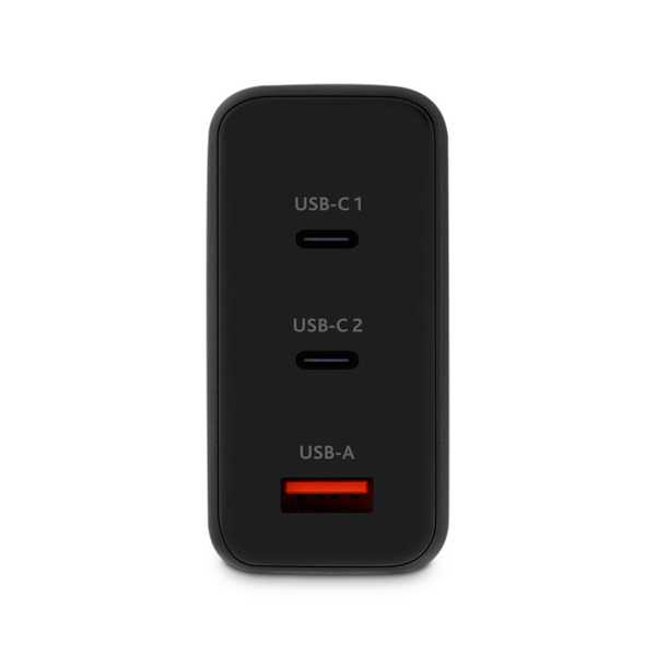 ttec SmartCharger Trio GAN 120W PD Seyahat Hızlı Şarj Aleti 2 USB-C+USB-A Siyah