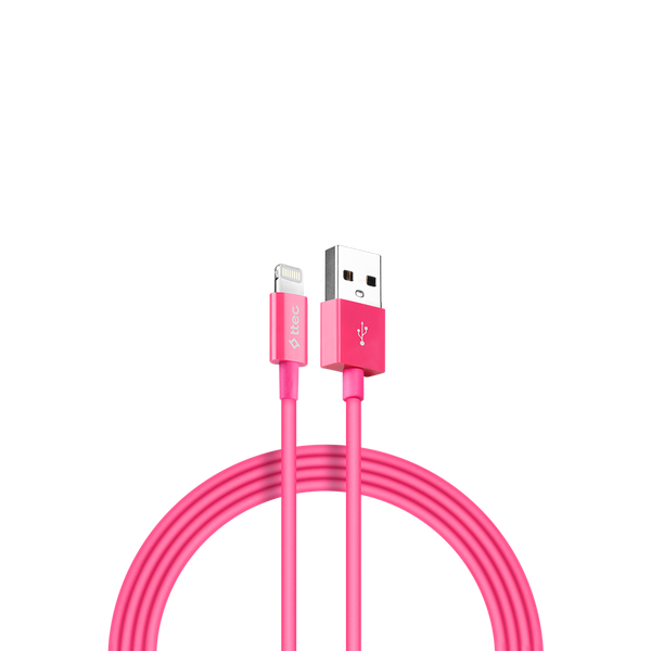 ttec USB-A - Lightning Şarj Kablosu- Pembe
