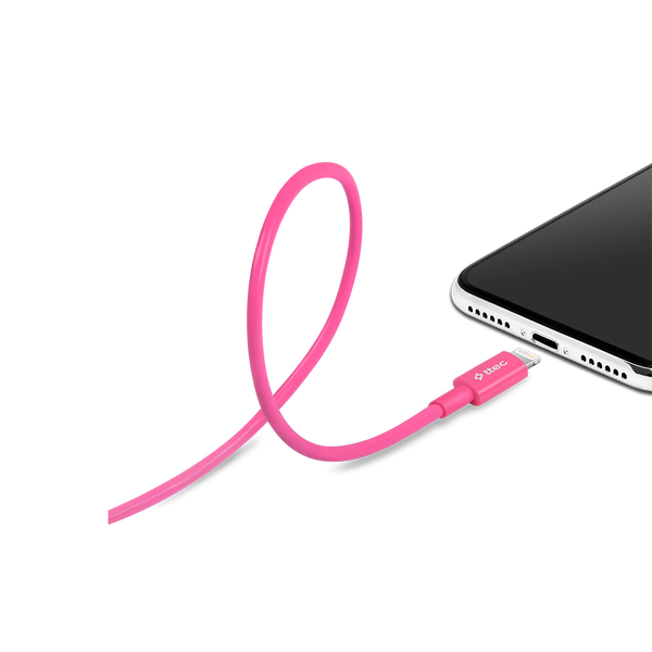 ttec USB-A - Lightning Şarj Kablosu- Pembe