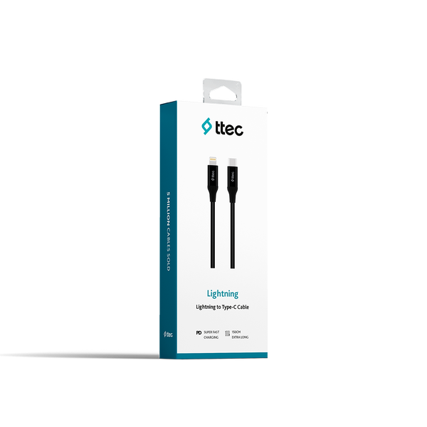 ttec USB-C - Lightning Hızlı Şarj Kablosu 150cm