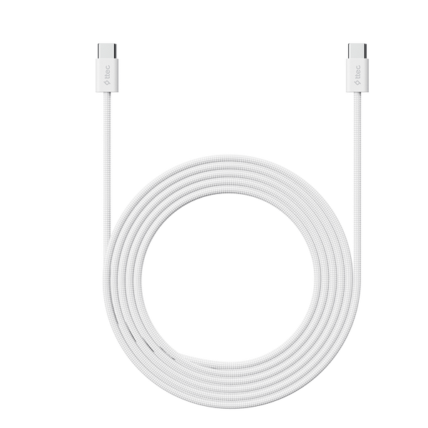 ttec USB-C - USB-C 100cm 60W PD Örgü Hızlı Şarj/Data Kablosu