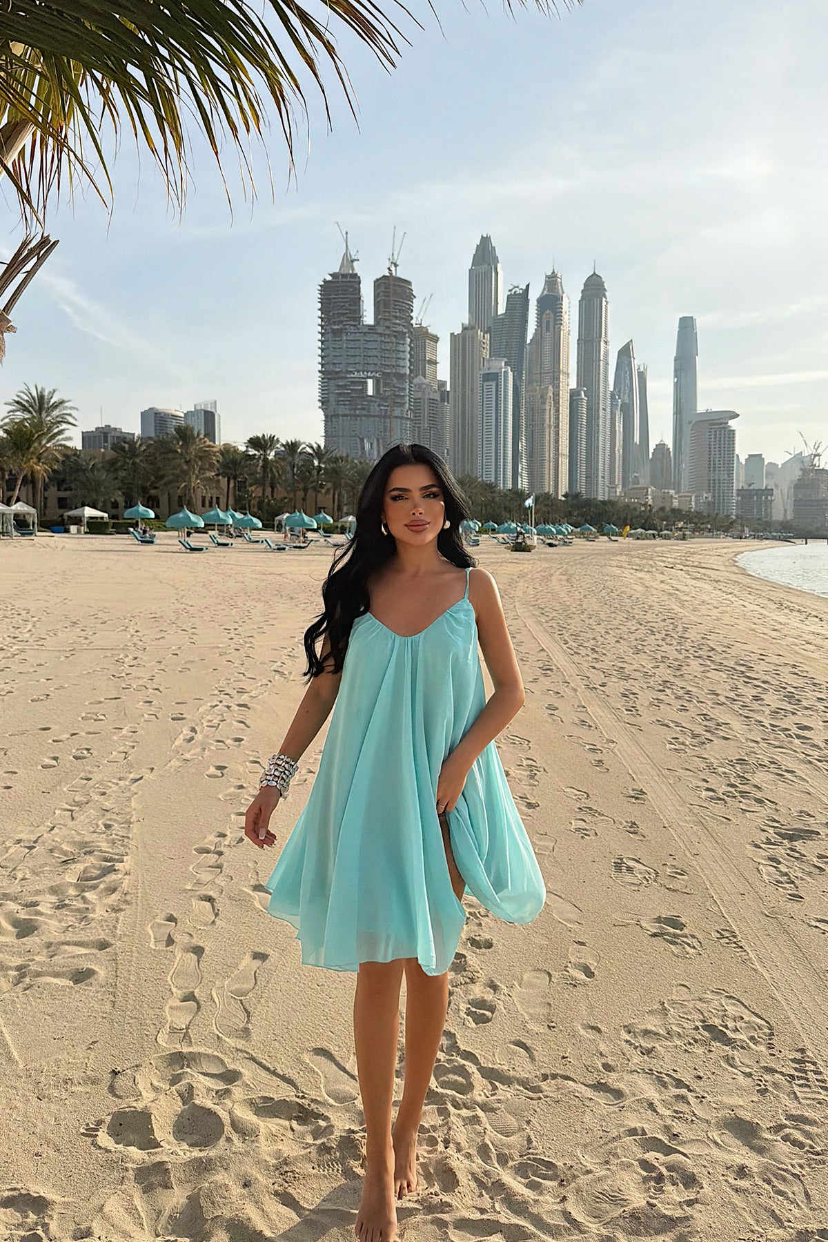 Turkuaz Isobel Elbise ATE-3506