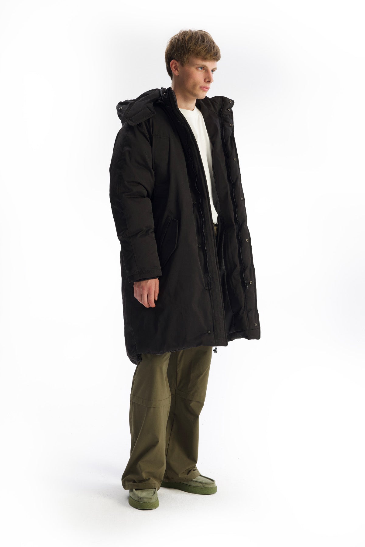 UZUN ŞİŞME SİYAH MONT - SİYAH M