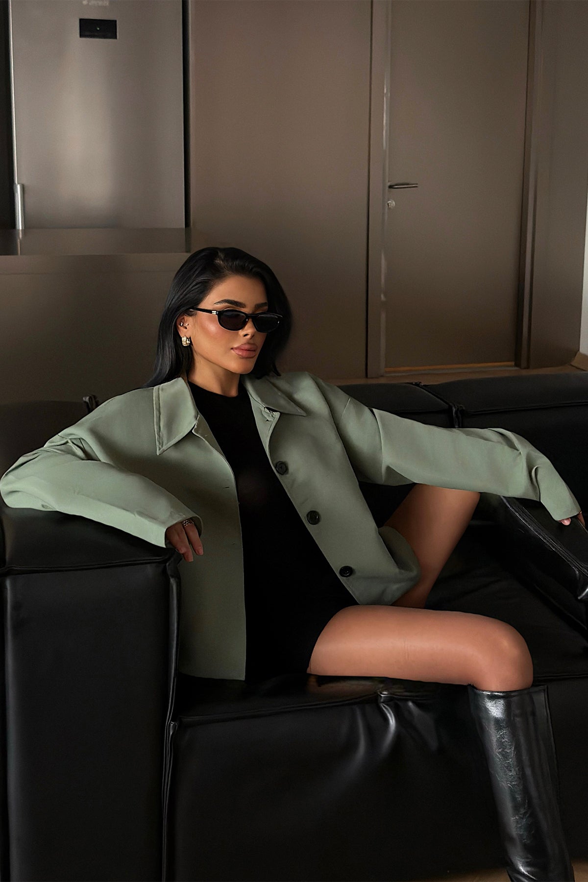 Yeşil Tiziana Trençkot ATE-1998