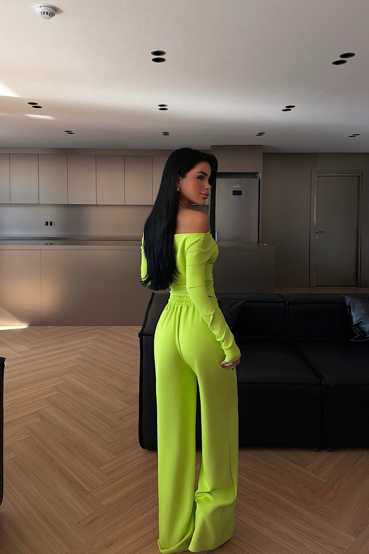 Yeşil Chyler Tracksuit Takım ATE-3851