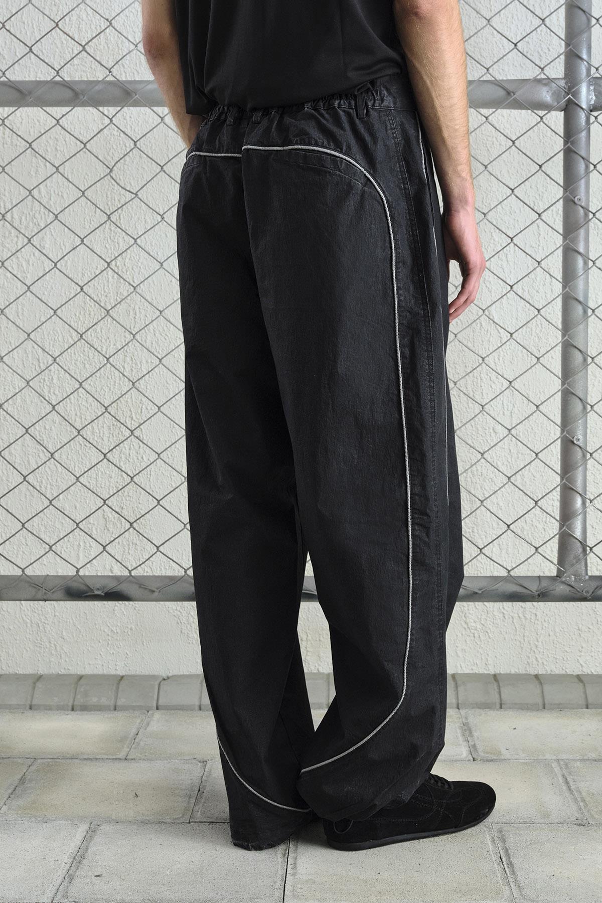 YIKAMALI TRACK SİYAH PANTOLON