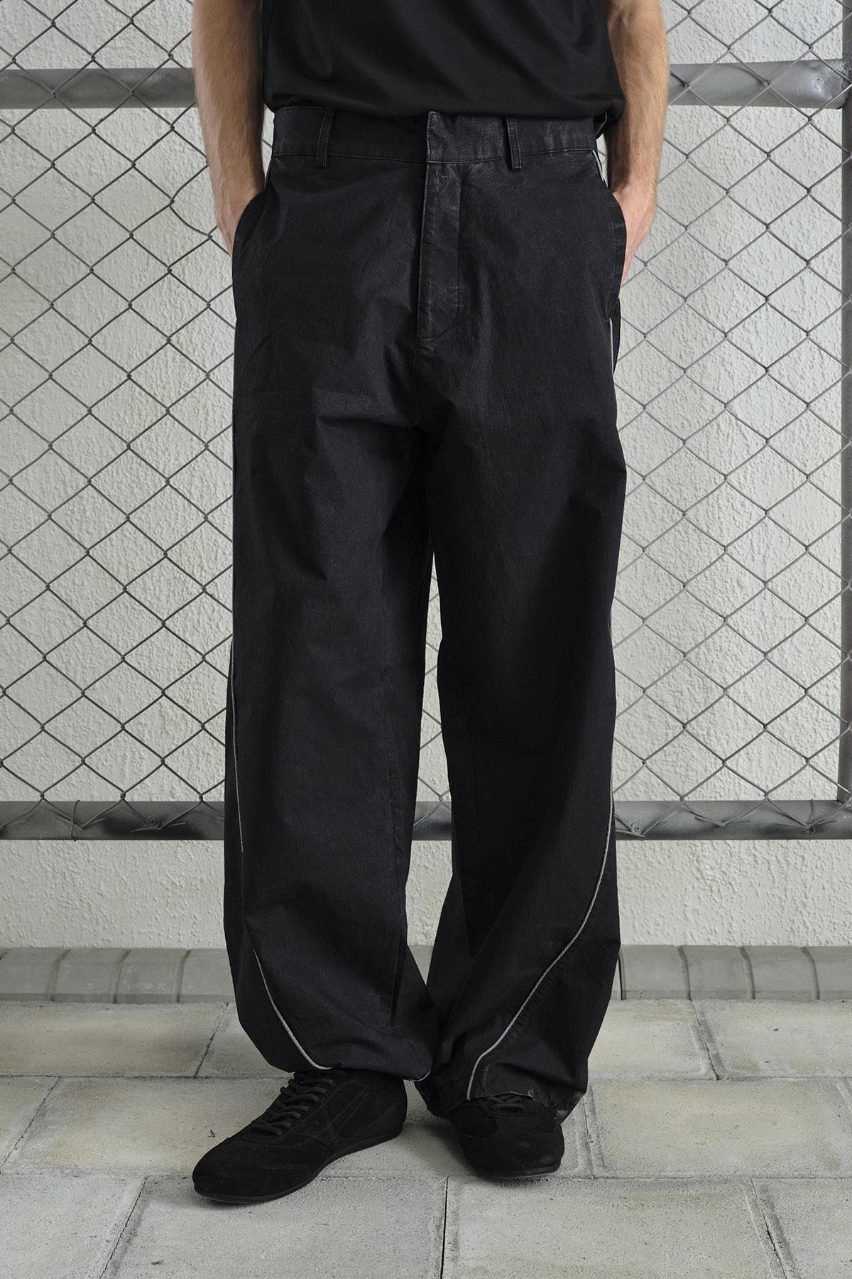 YIKAMALI TRACK SİYAH PANTOLON