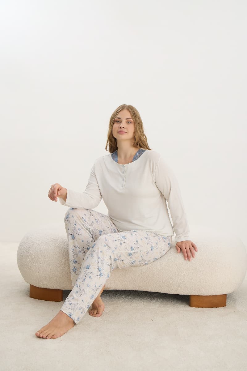 16258 Kadın Büyük Beden Pijama Takım