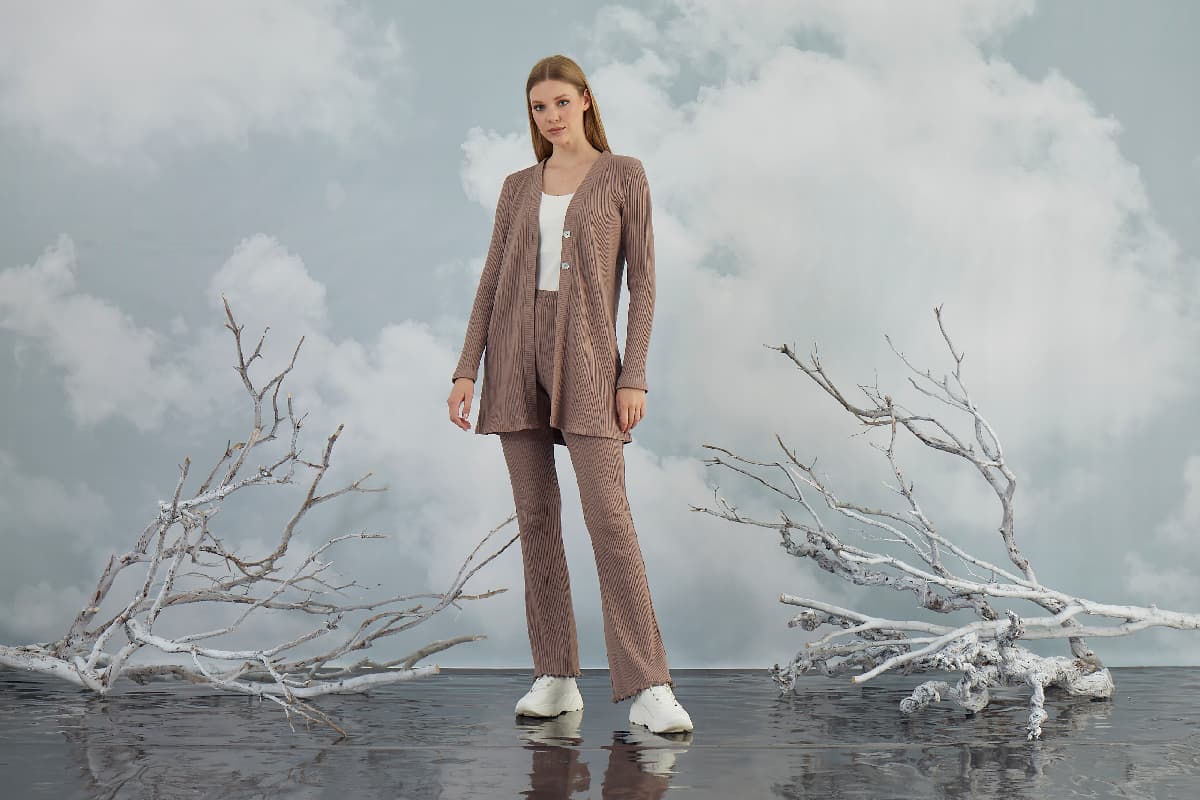 20839 Kadın 3'lü Pantolon Takım