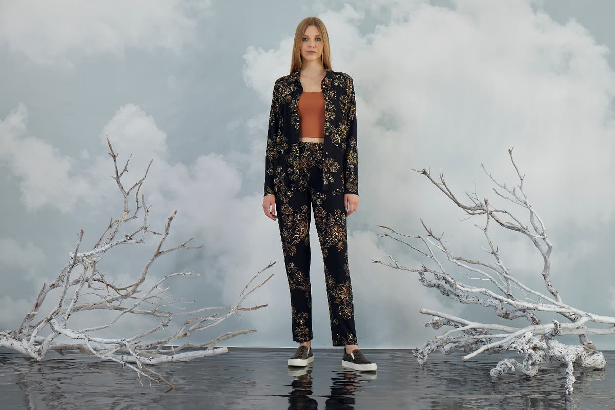 20860 Kadın 3'lü Pantolon Takım