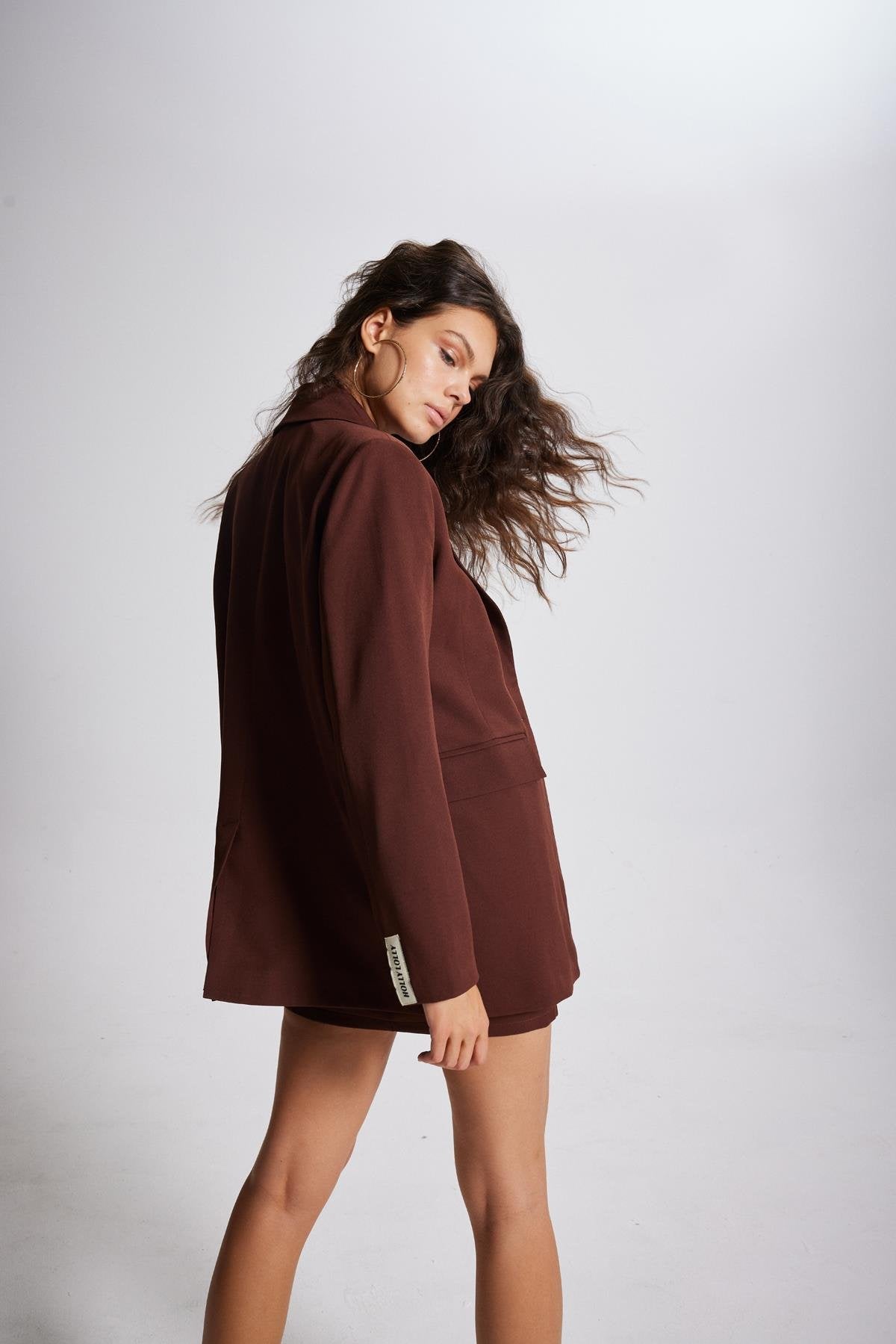 Panky Blazer Ceket Kahve