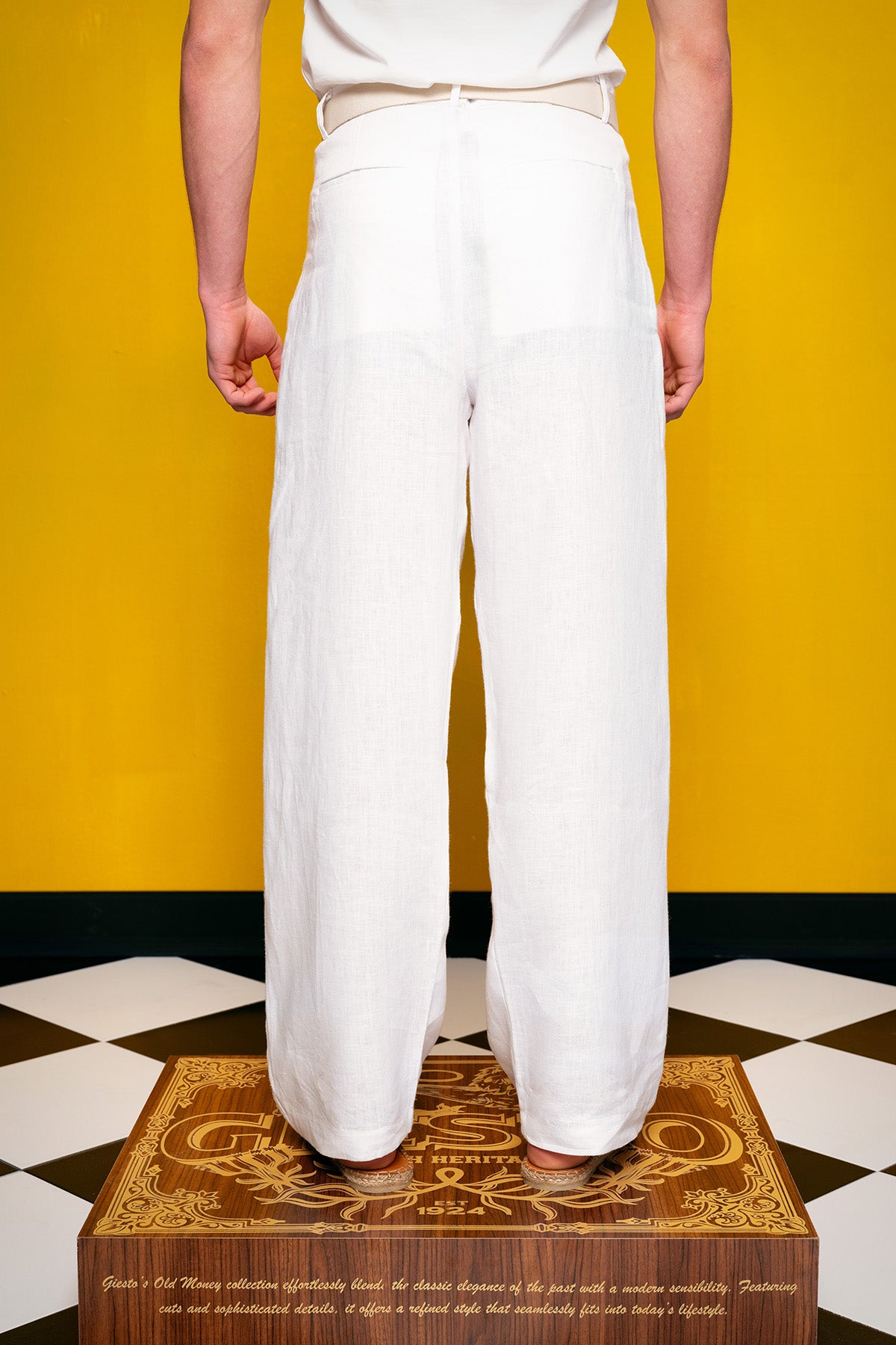 %100 KETEN BEYAZ PANTOLON