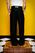 100% Linen Black Pants