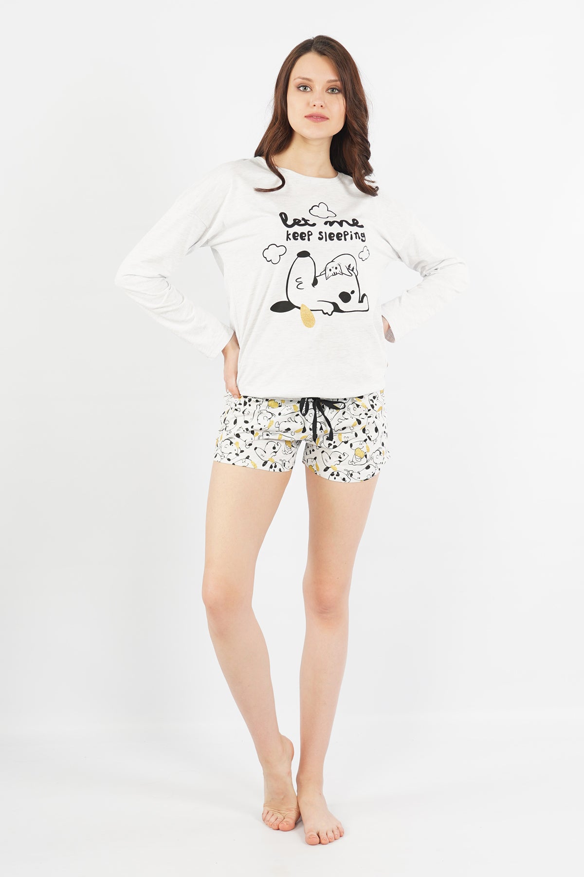 BAYAN P.SUPREM O YAKA DUSUK OMUZLU UZUN KOL BELI BUZGULU ETEGI OVAL SORT TAKIM