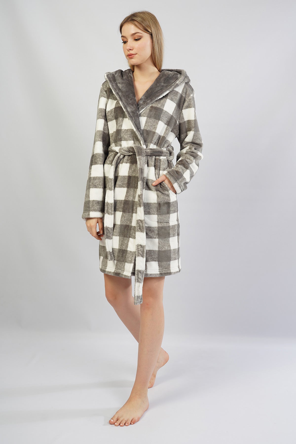 Woman Soft Via Dressing Gown