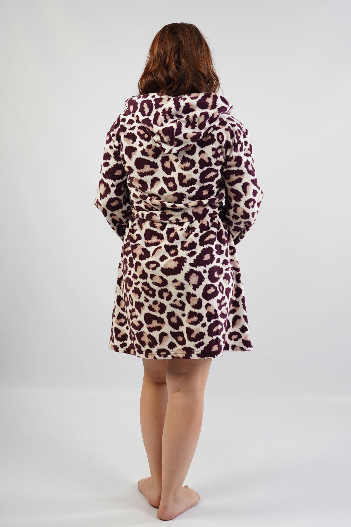 BAYAN POLAR XXL KAPSONLU CEPLI KISA SABAHLIK