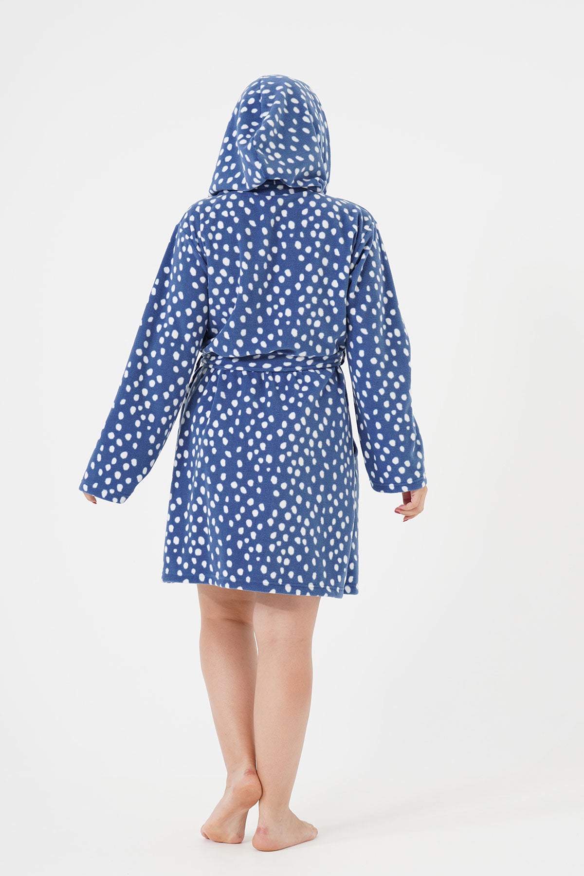 Woman Big Size Saphire Dressing Gown