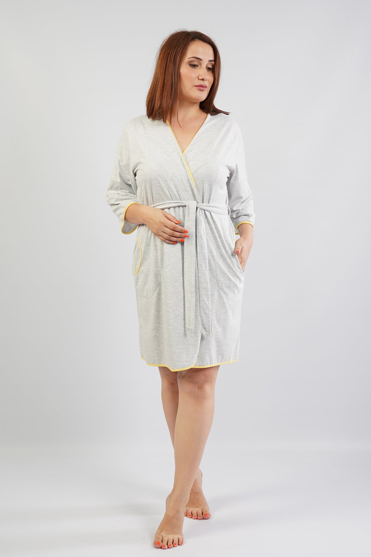 Woman Big Size Classic Dressing Gown