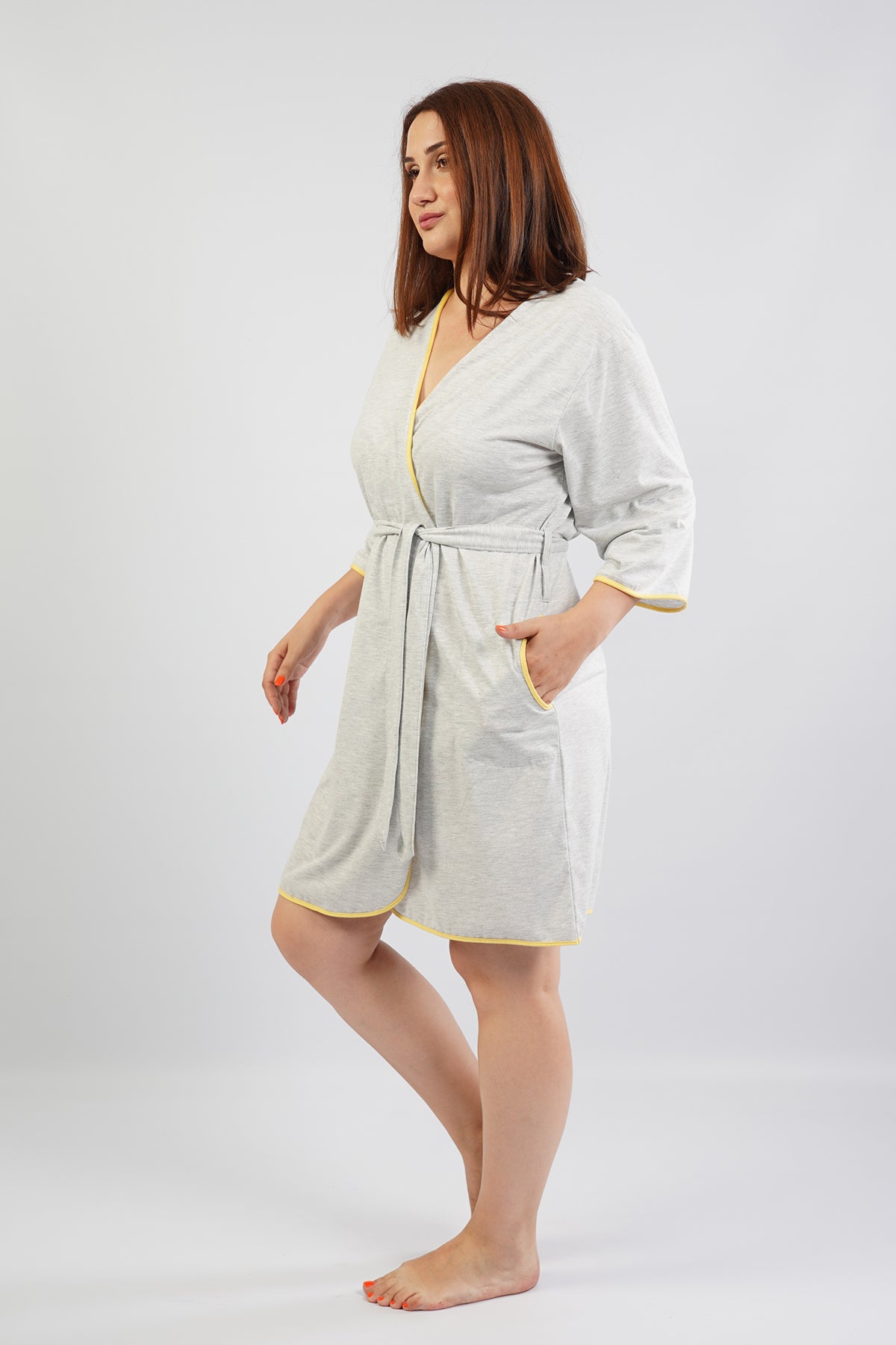 Woman Big Size Classic Dressing Gown
