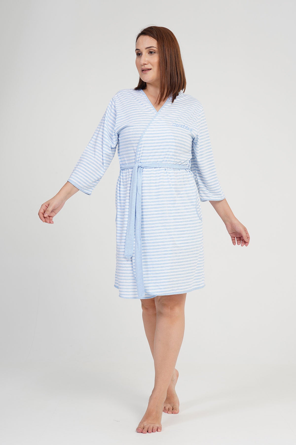 Woman Big Size Light Dressing Gown