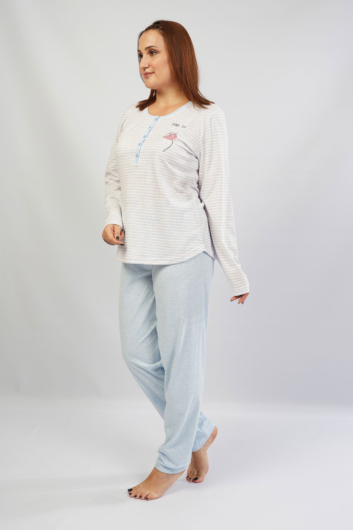 Woman Supreme Big Size Leda Pyjama Set
