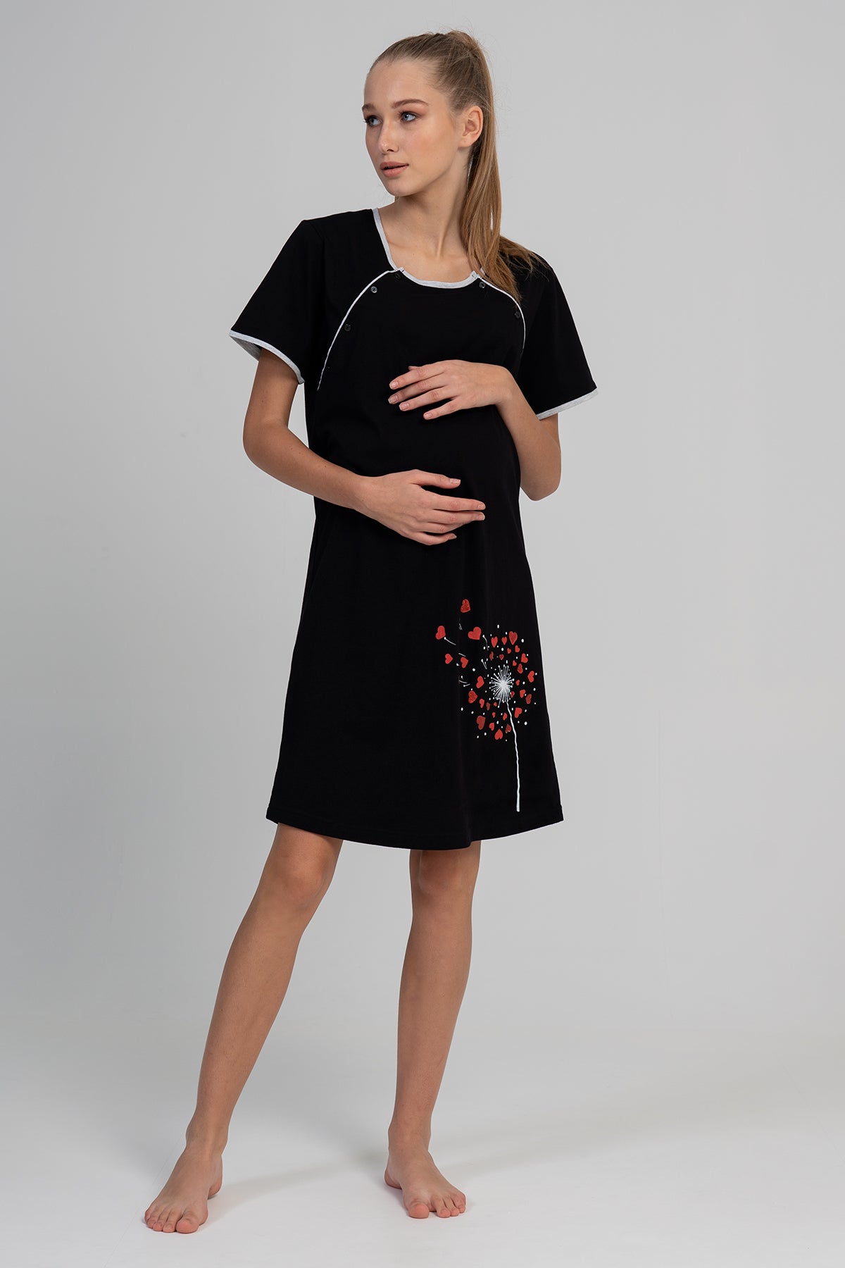 Woman Supreme Black Pregnant Tunic