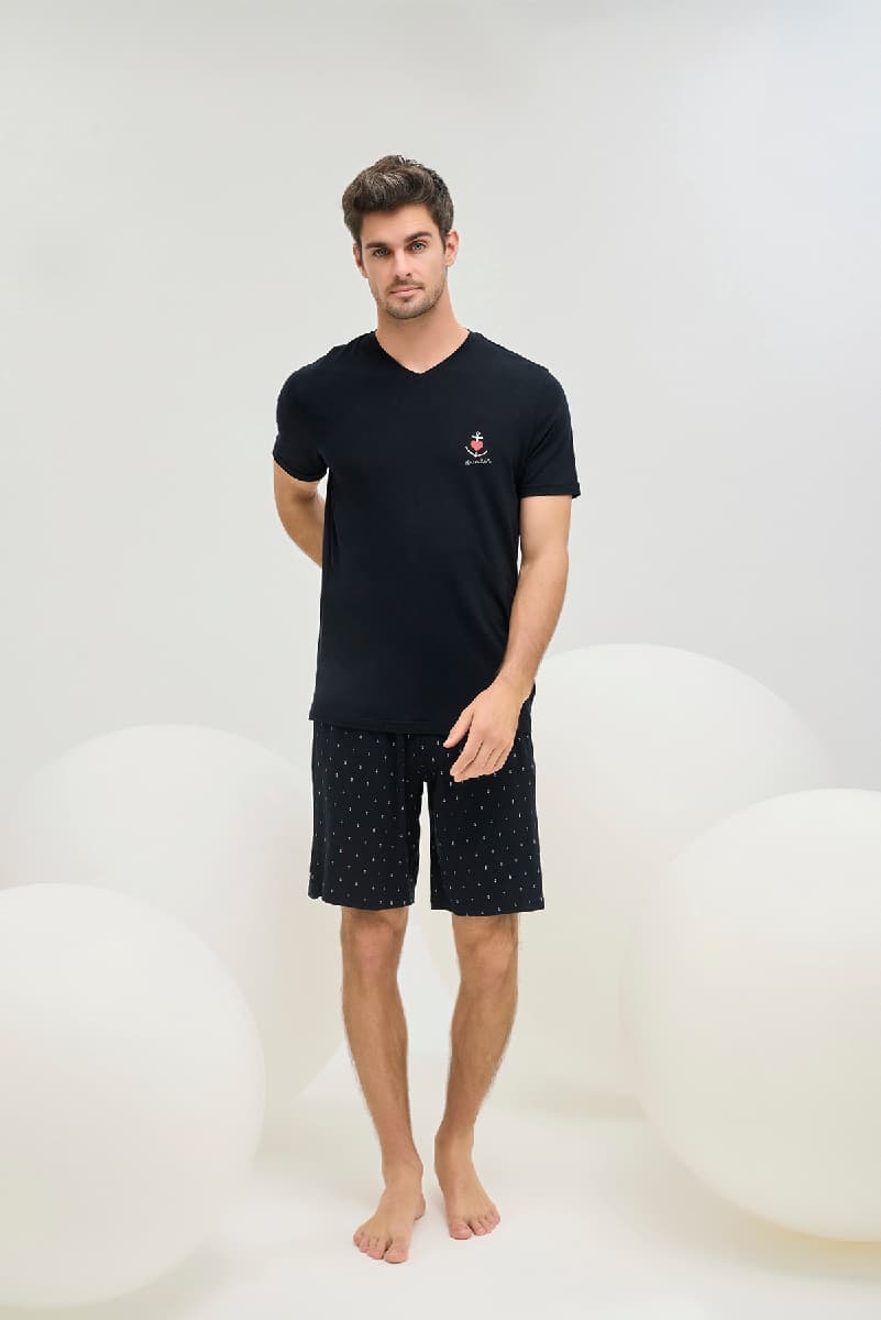 9604 ERKEK BASKILI ŞORT TAKIM