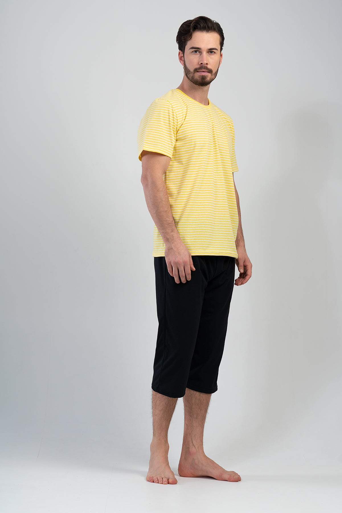 Man Yellow Capri Set