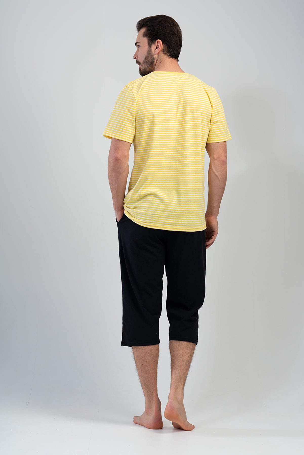Man Yellow Capri Set