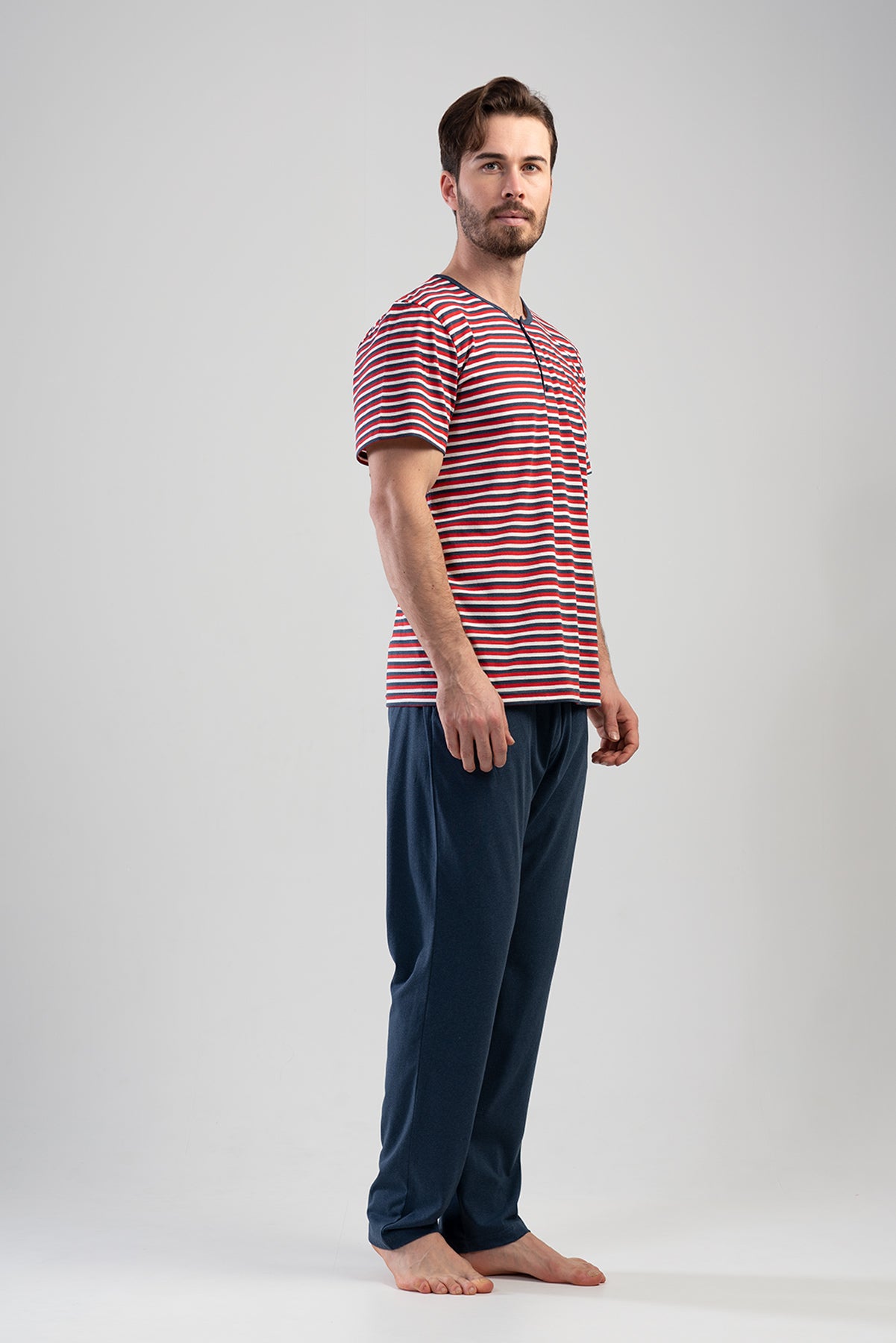 Man Red Pyjama Set