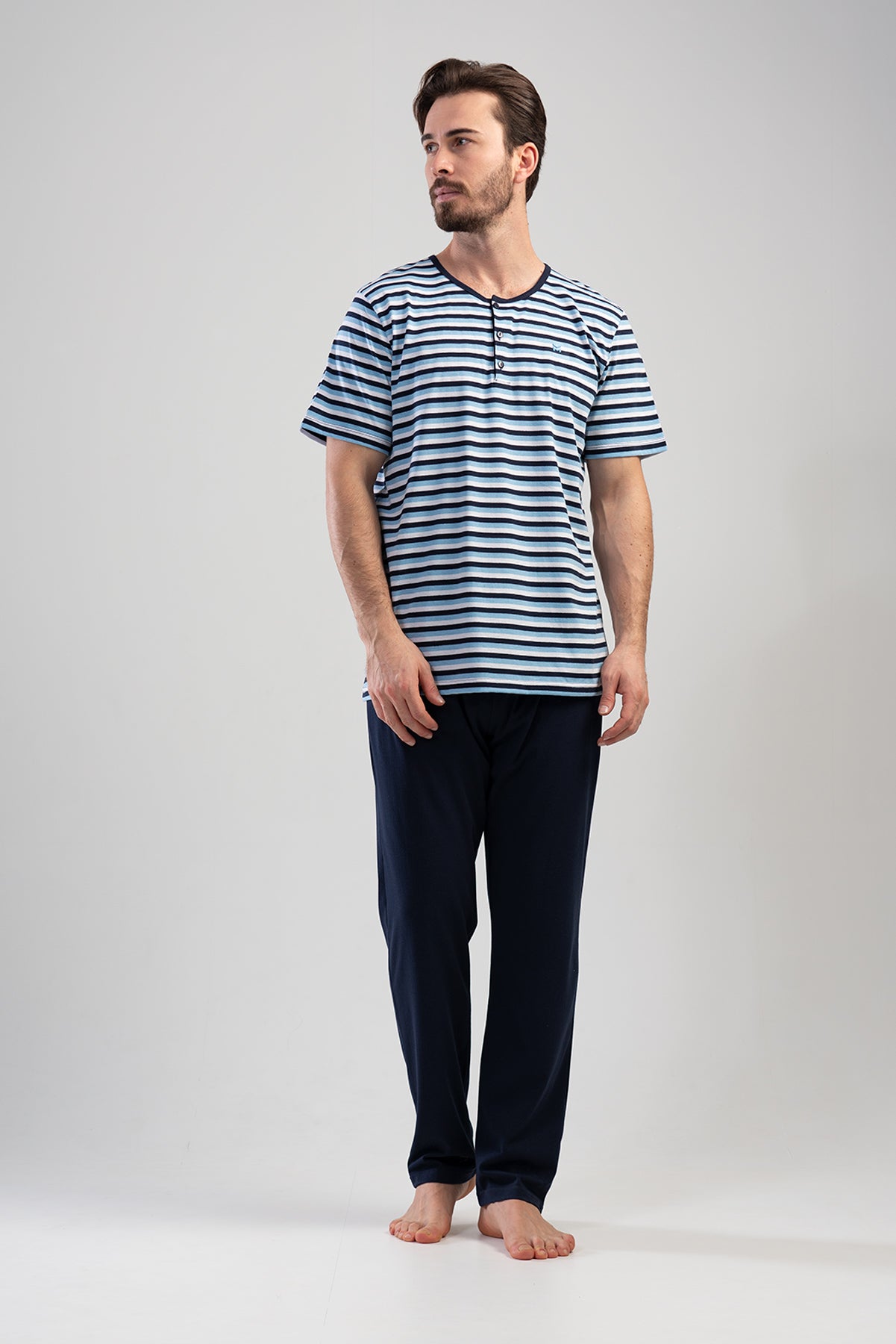 Man XXL Dress Blues Pyjama Set
