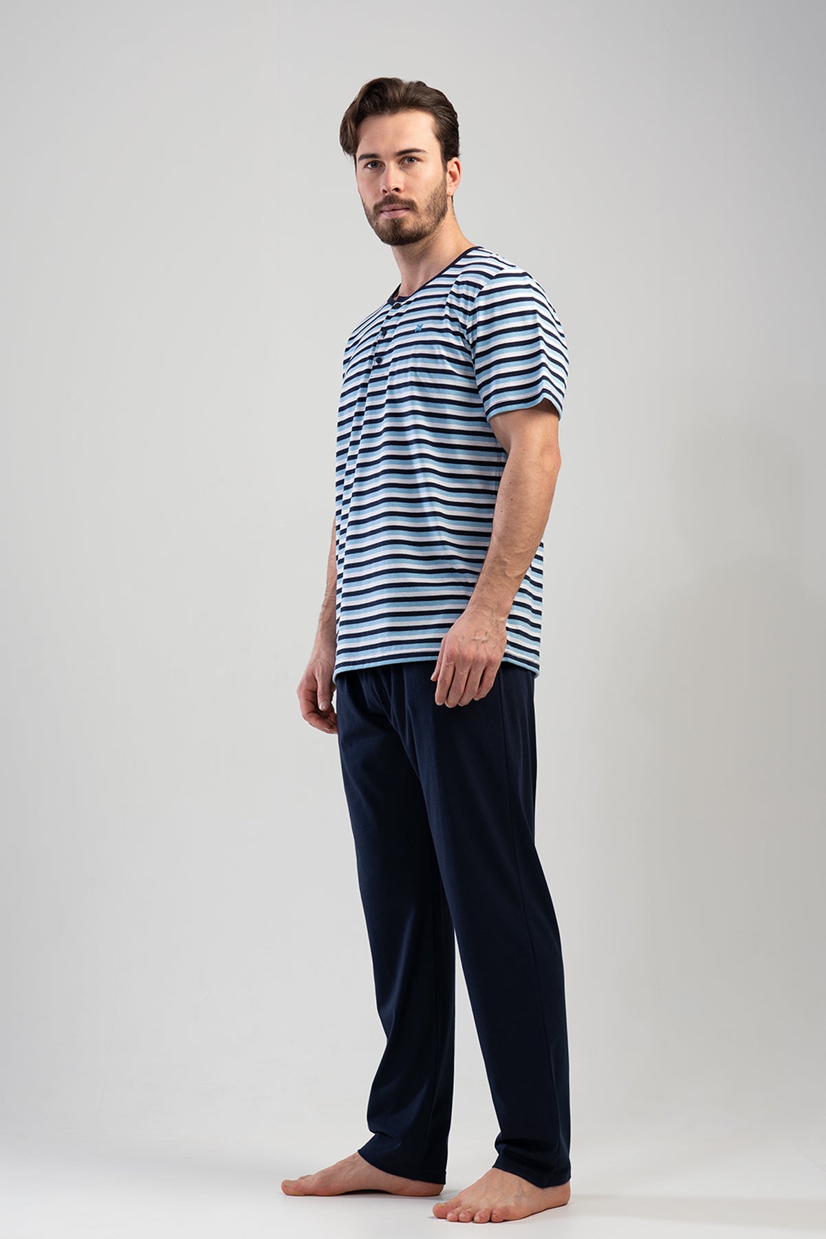 Man XXL Dress Blues Pyjama Set