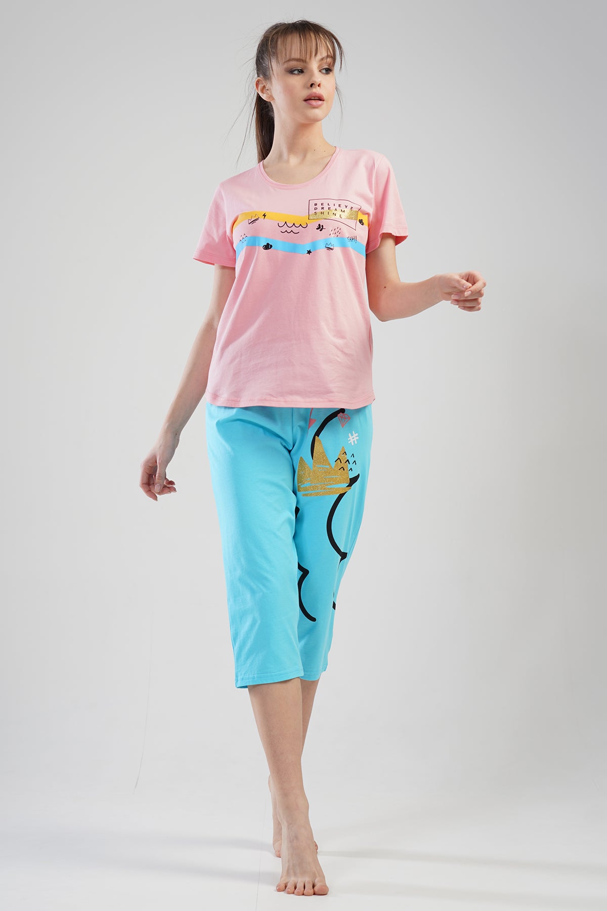 Woman Sheny Capri Set