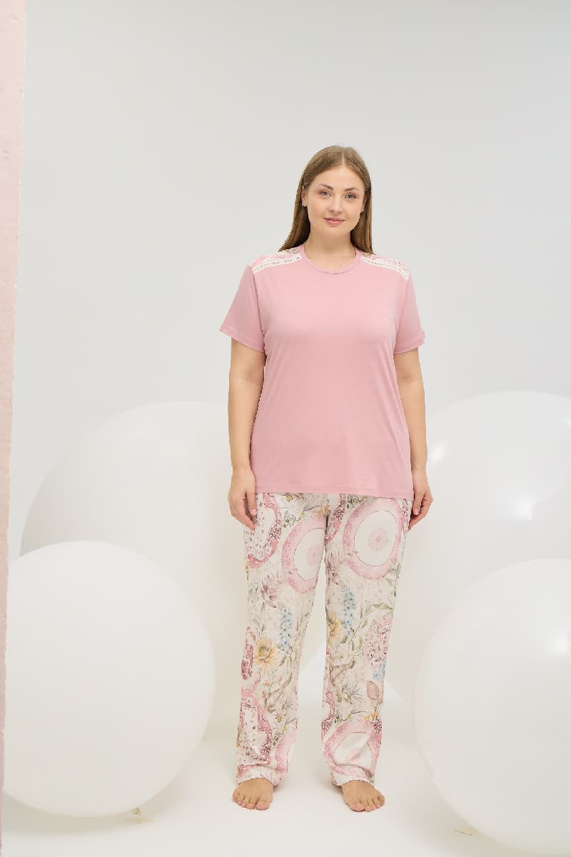 16668 Kadın Büyük Beden Pijama Takım
