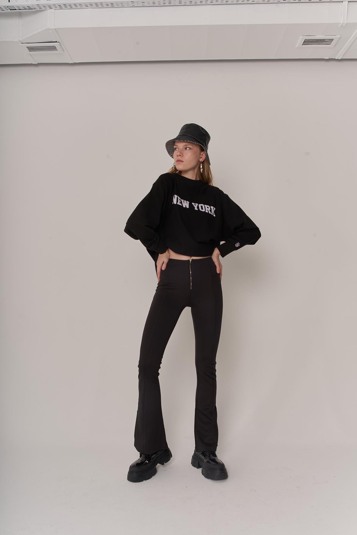 Queza Pantolon Siyah