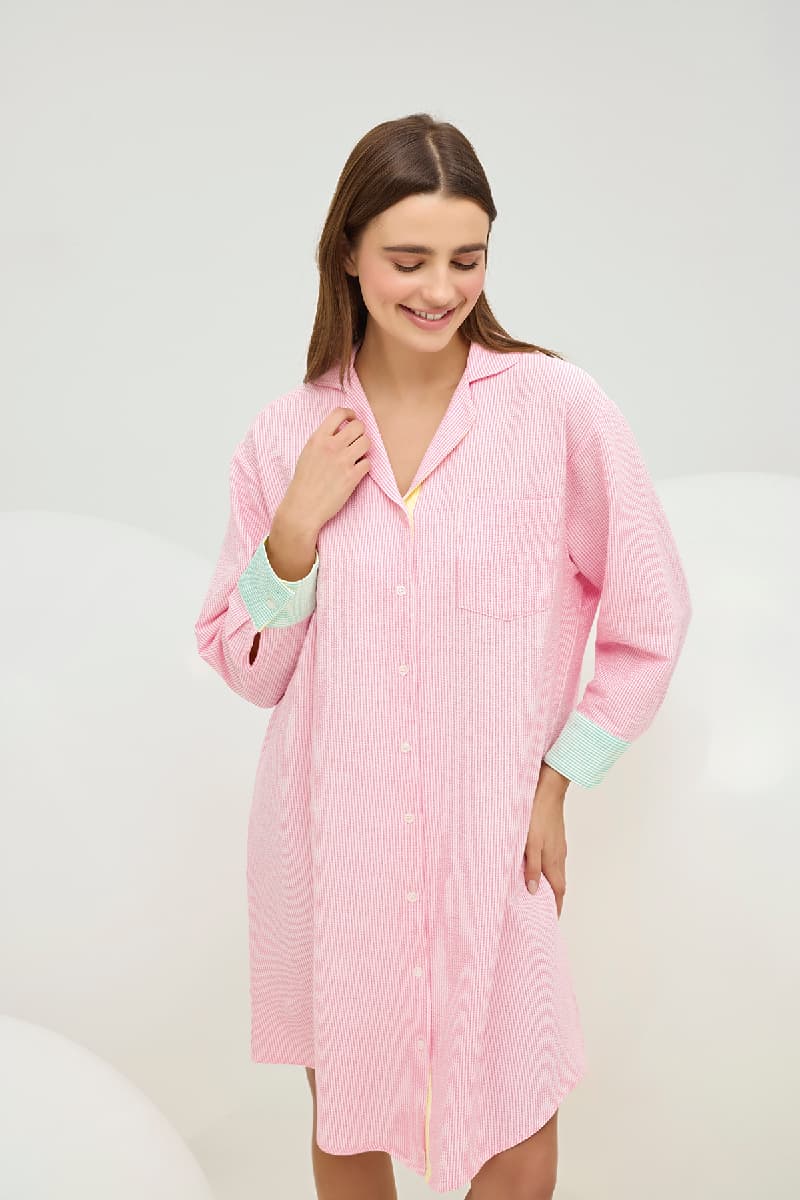 16854 KADIN GÖMLEK ELBİSE