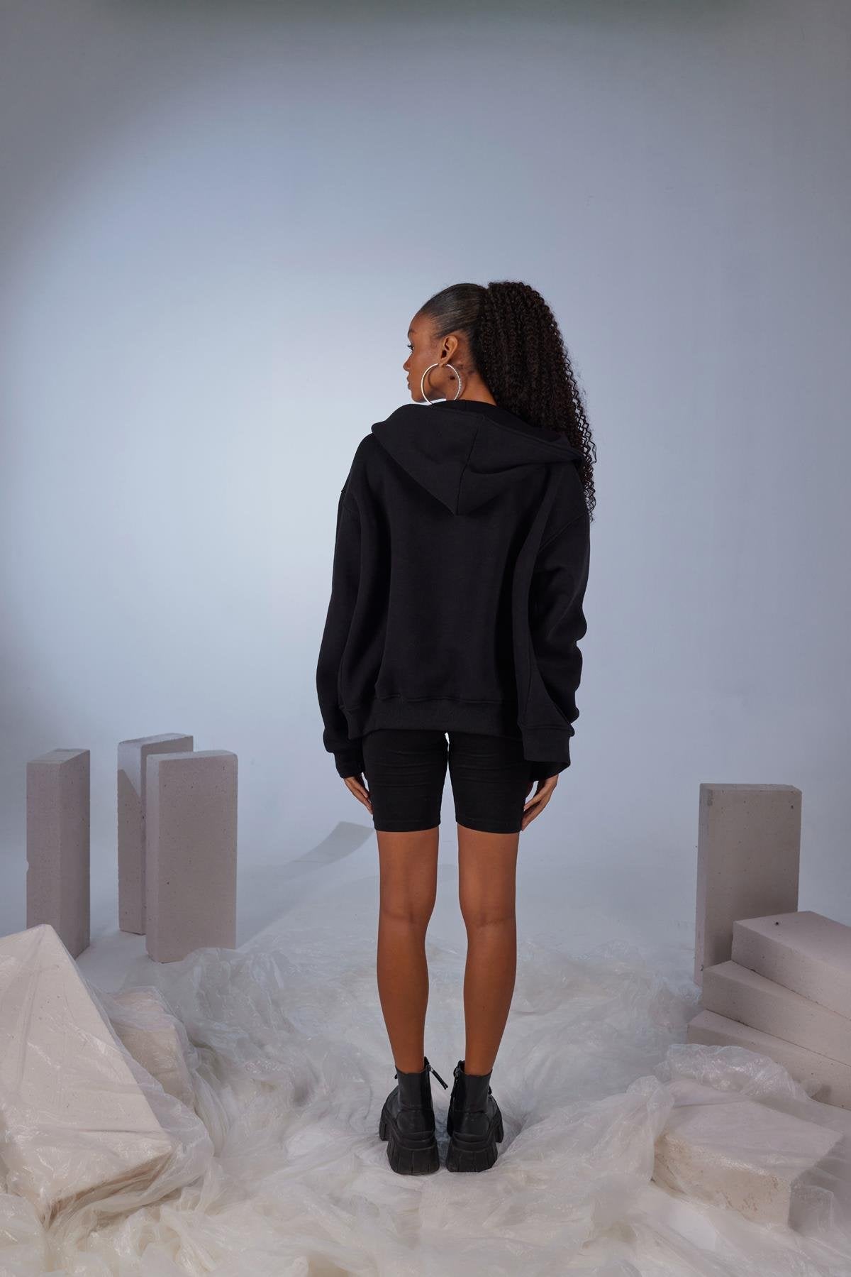 Hoody Sweatshirt Siyah