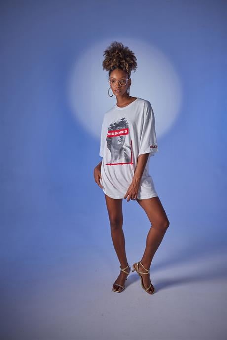 Censored T-Shirt Beyaz Beyaz STD
