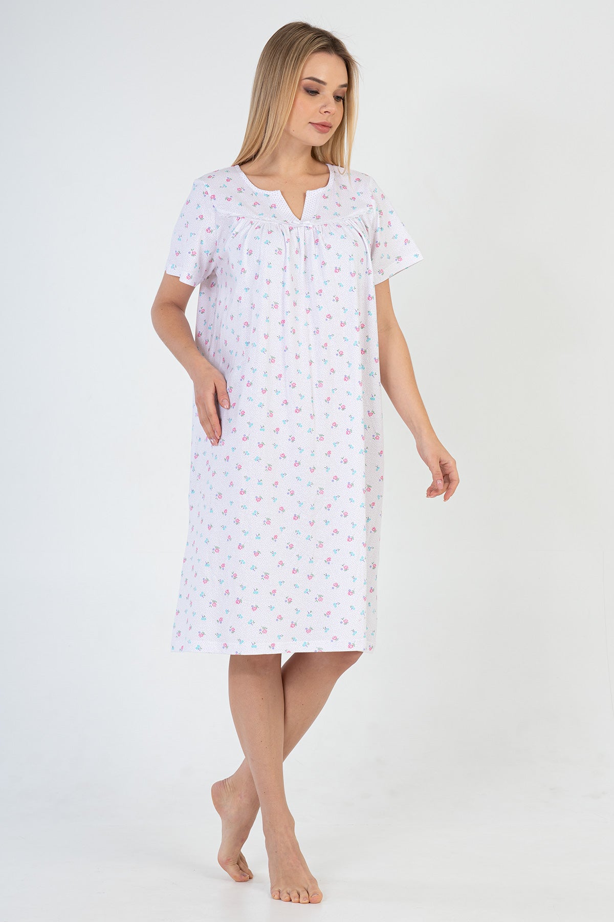 Woman Cotton Seda Nightgown