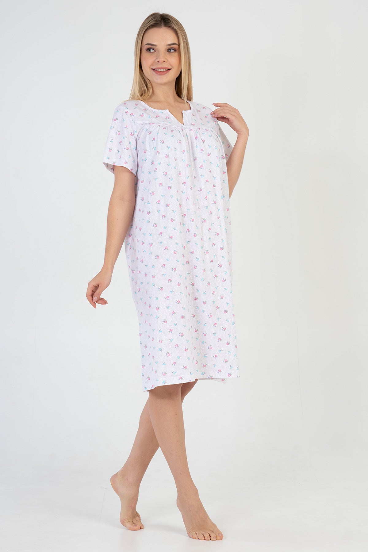 Woman Cotton Seda Nightgown