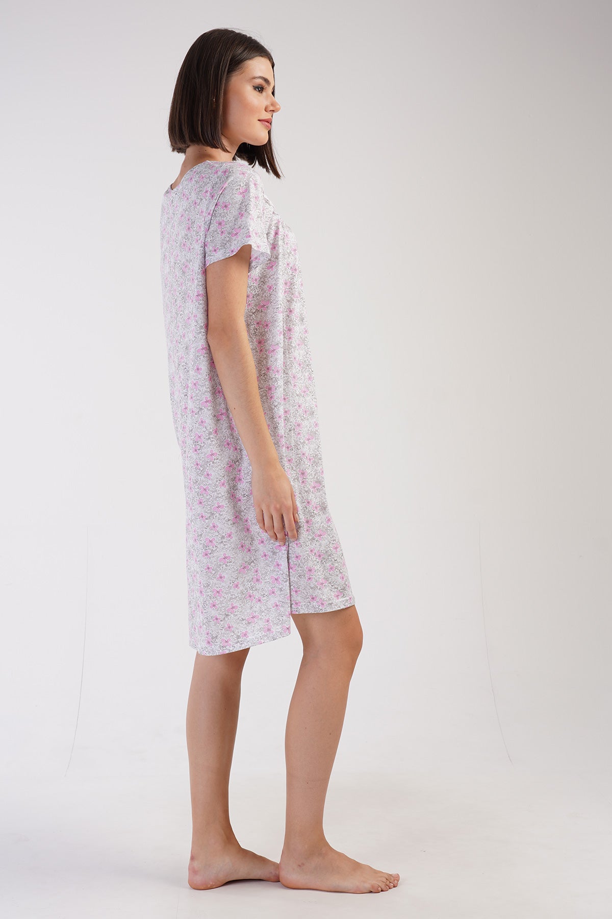 Woman Serra Short Sleeve Grandma Nightgown